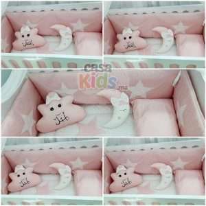 Ensemble de literie pour bébé  Rose Modèle 1