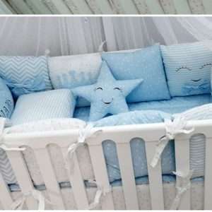 Ensemble de literie pour bébé  Bleu Modèle 1