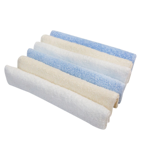 Pack de 6 Serviettes pour Bebe Bleu/blanc/biege - Bebekevi