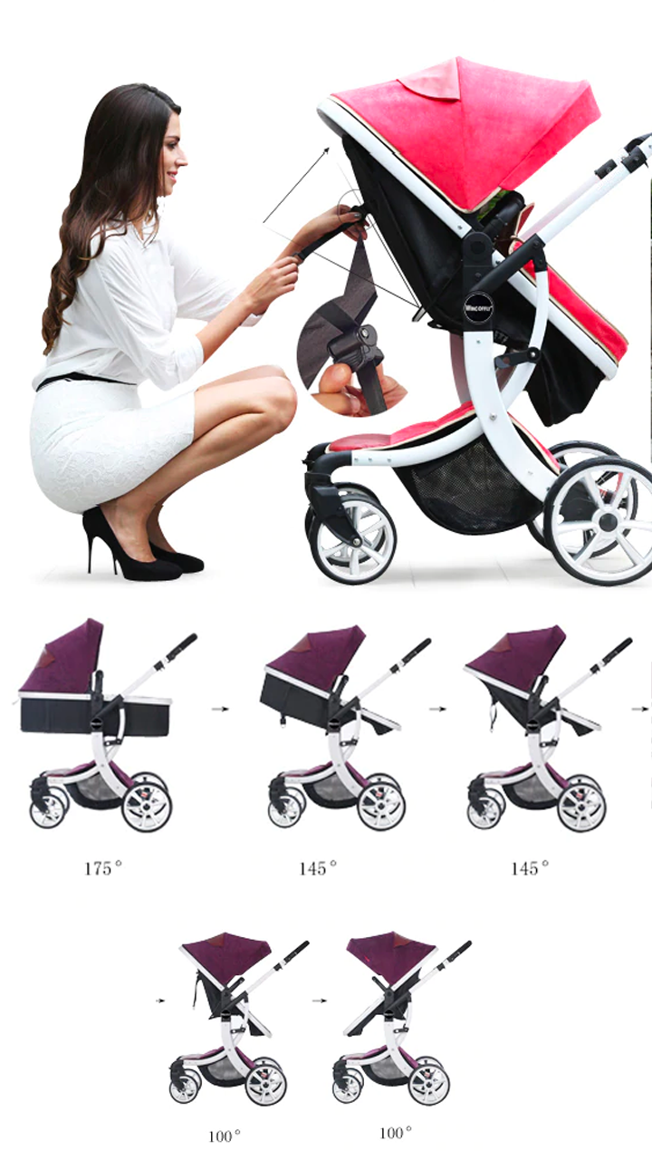 Poussette tendance robuste en aluminium – Image 5