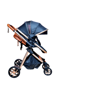 Poussette tendance robuste en aluminium clic-clac Noir - Mybebe