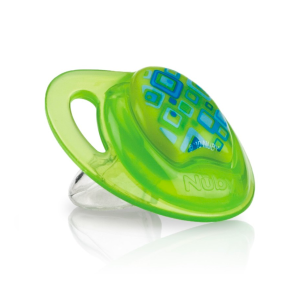 SUCETTE EN SILICONE PRISM ORTHODONTIQUE AVEC PICOTS DE MASSAGE 0-6M Vert - NÛBY