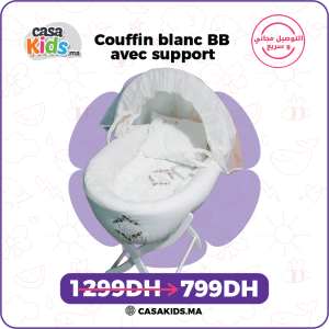 Couffin Blanc BB - Avec Support
