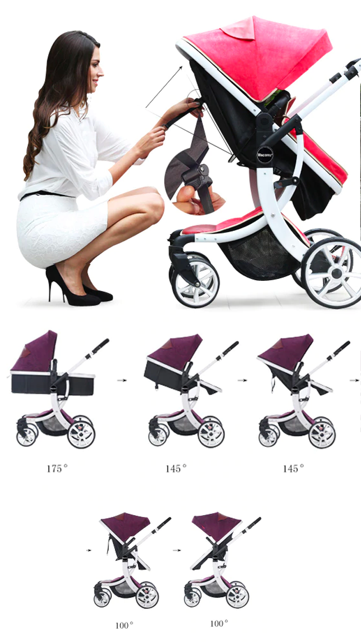 Poussette tendance robuste en aluminium – Image 15