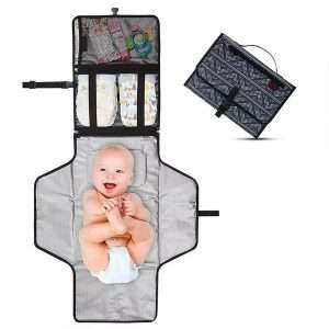 Tapis à Langer Bébé Portable Pliable Etanche pour Changer les Couches - Vêtements de Bébé