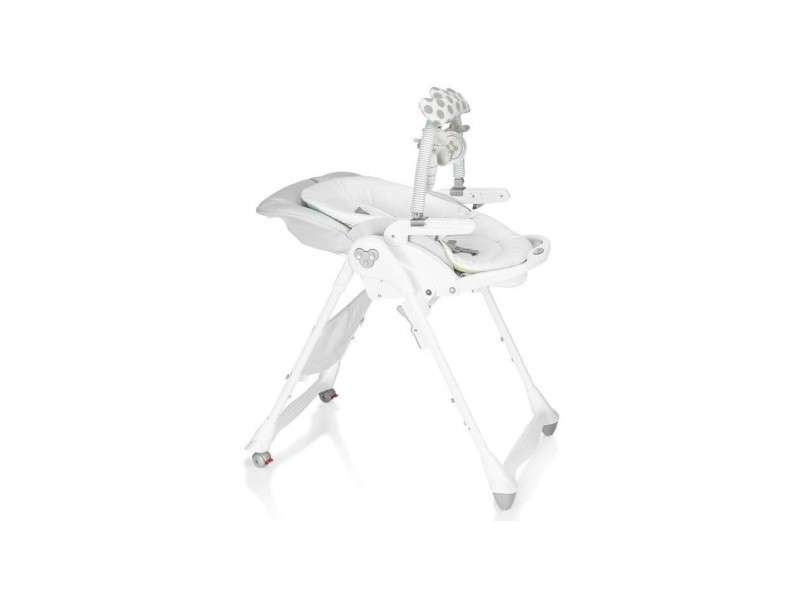 Chaise haute b-fun multifonctions - Gris nacré - Brevi + lot vaisselle savane - Thermobaby Offert – Image 2