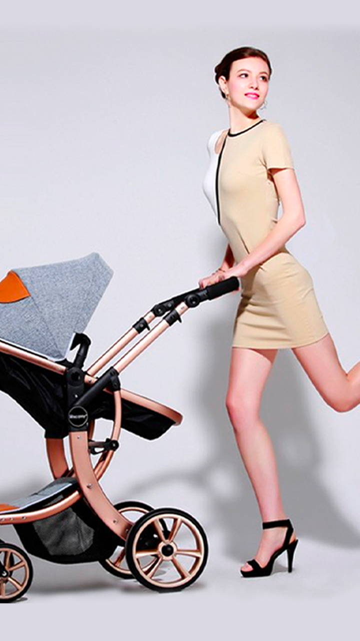Poussette tendance robuste en aluminium avec maxi cosi – Image 8