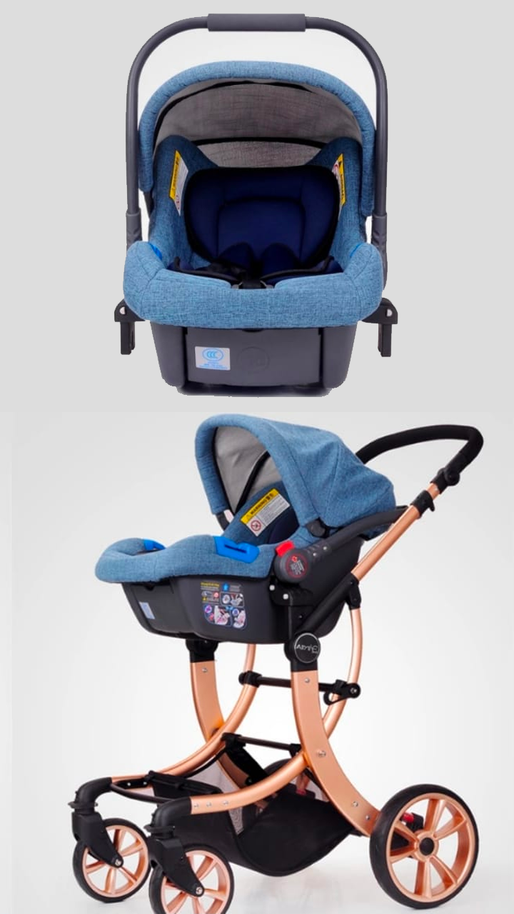 Poussette tendance robuste en aluminium avec maxi cosi – Image 5