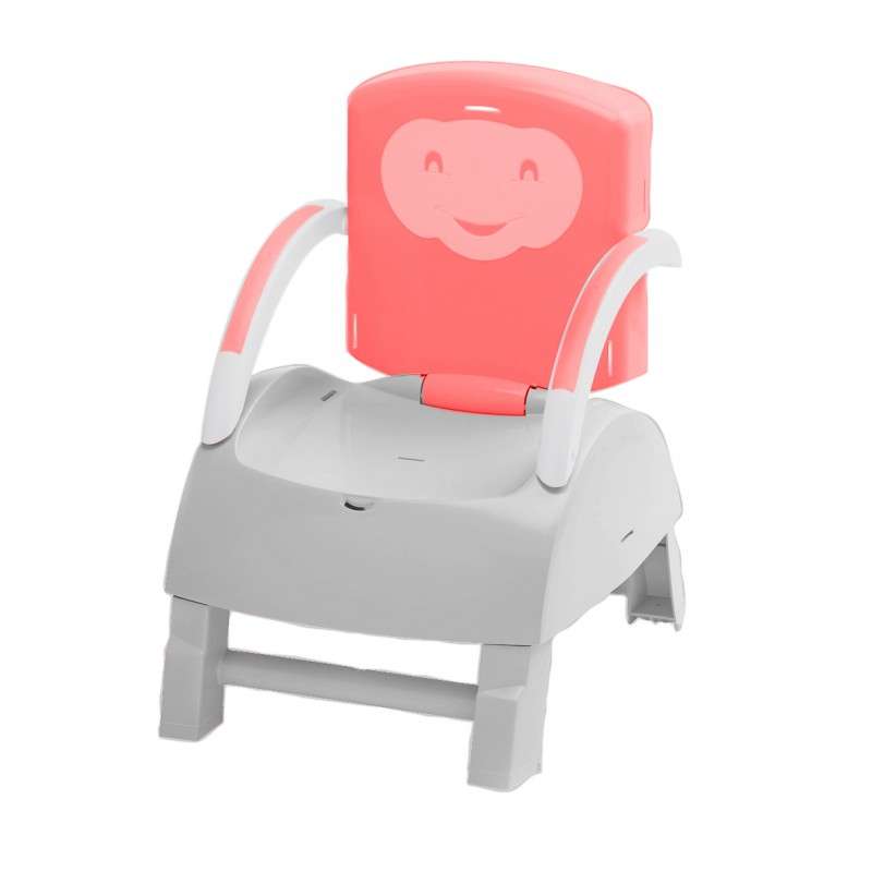 Rehausseur de chaise évolutif corail/gris - Thermobaby – Image 2