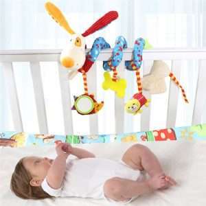 Spirale d’activité avec Jouets à Suspendre à la Poussette, au Landau ou au lit de bébé Petit Renard