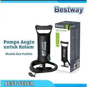 Bestway 62003 Pompe à air Air hammer 2 X 910 cc 36 cm, 3 embouts