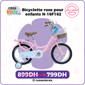 Bicyclette rose pour enfants N16-F162
