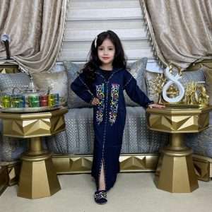 Ensemble Jellaba pour fille- noir+babouche