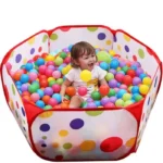 Filet de 100 balles pour parcs de bébé, Piscine à Balles, airs de jeu et crèches – Image 2