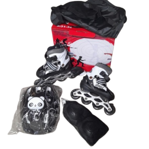 Ensemble de chaussures de sport populaires avec casque et protection des genoux