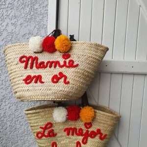 Panier sac de plage en palme