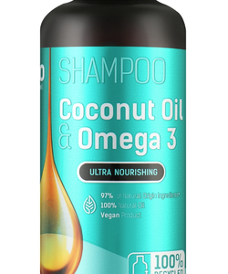 Shampooing à l'huile de coco et oméga 3
