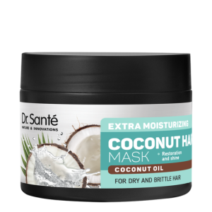 Dr Santé Masque à base de coco pour cheveux secs et déshydratés 300 ml