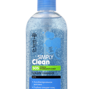 Simply Clean Gel Nettoyant Visage Peau Grasse Acnéique 200 ml