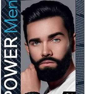Power Men Color Cream 3 In 1- NOIR 01 - Contre Cheveux Gris (Cheveux-Moustache-Barbe)